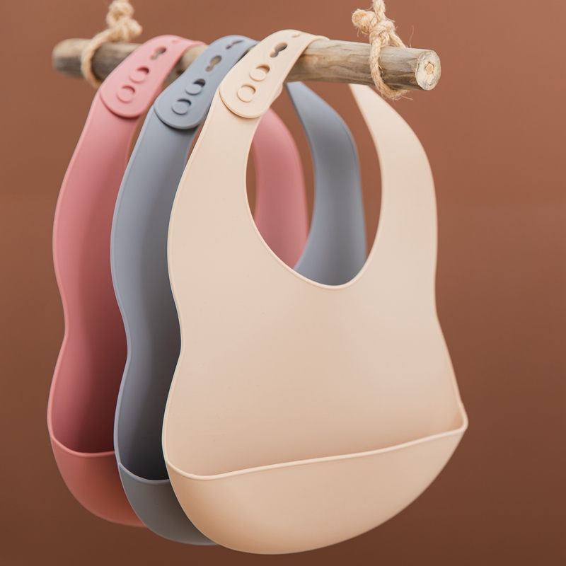 Waterproof Baby Bibs Silicone - 0-3 lat śliniak dla niemowląt silikon