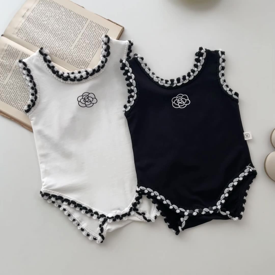 Dziecięcy niemowlęcy dziewczęc – Baby Summer Linen Sleeveless Jumpsuit recenzja i cena